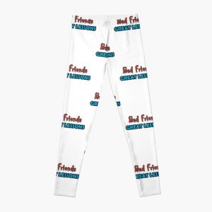 Bad friends Great Lessons simple life inspirational letters design Leggings RB1010 product Offical Bad Friends Merch