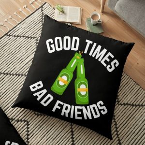 Good Times Bad Friends Vintage Mens Boys Floor Pillow RB1010 product Offical Bad Friends Merch