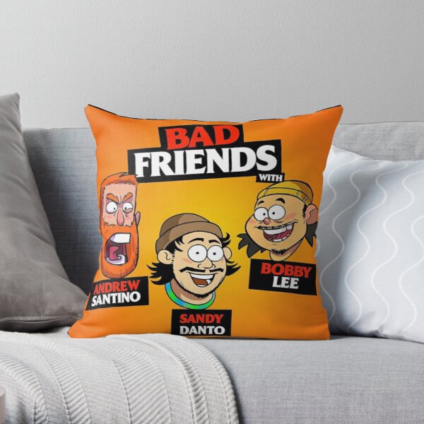 bad friends Throw Pillow RB1010 product Offical Bad Friends Merch