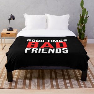 Good Times Bad Friends Funny Mens Boys Throw Blanket RB1010 product Offical Bad Friends Merch