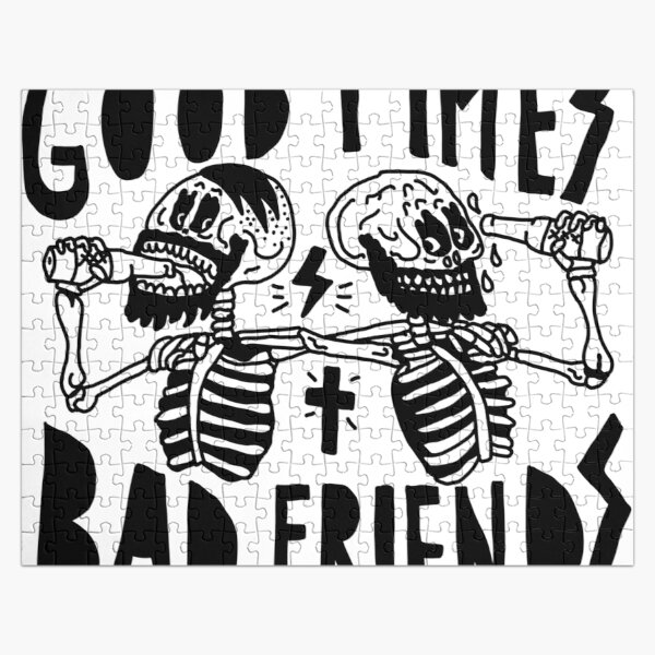 Good times, bad friends Jigsaw Puzzle RB1010 product Offical Bad Friends Merch