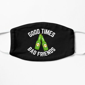 Good Times Bad Friends Vintage Mens Boys Flat Mask RB1010 product Offical Bad Friends Merch